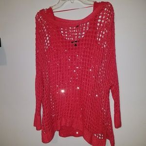 Express net sweater/tank top